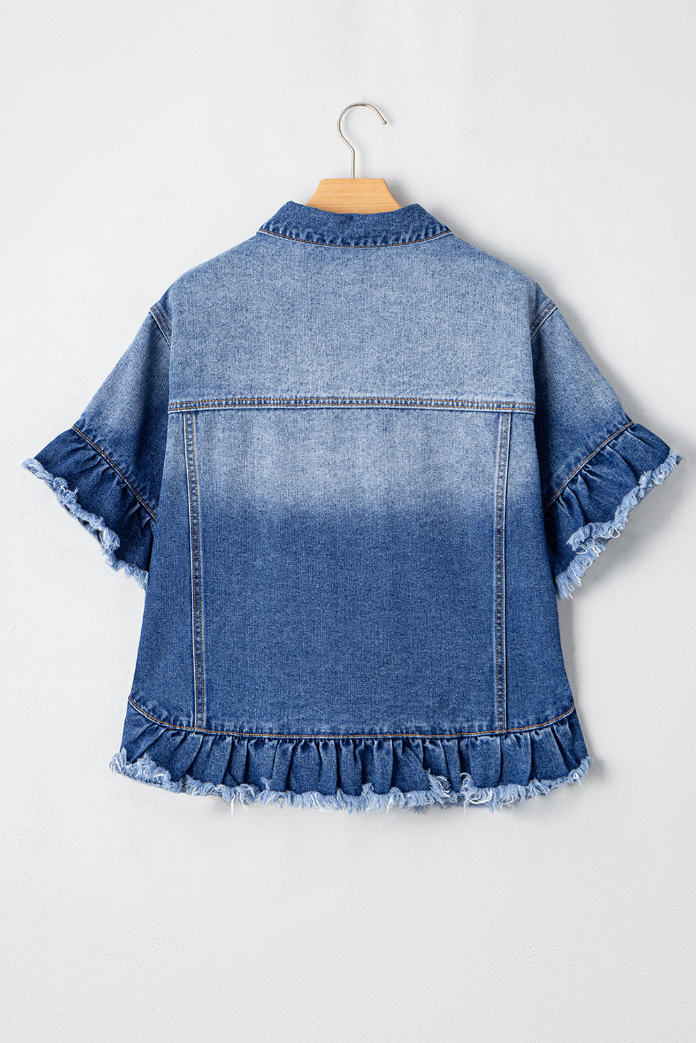 Veste en jean à manches courtes *