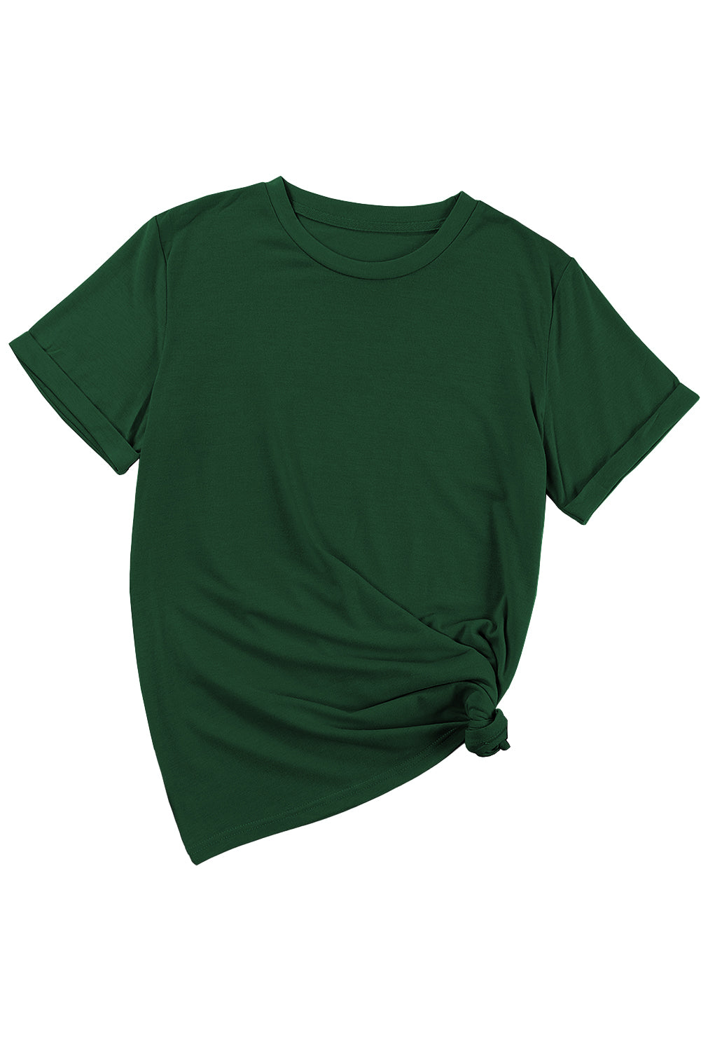 T-shirt à l'équipage à l'équipage vert décontracté vert