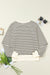 Graphical buttoned Sweatshirt with black stripes Ciao Amore