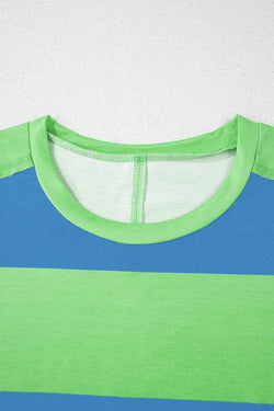 Color Block Blue Blue T-shirt *