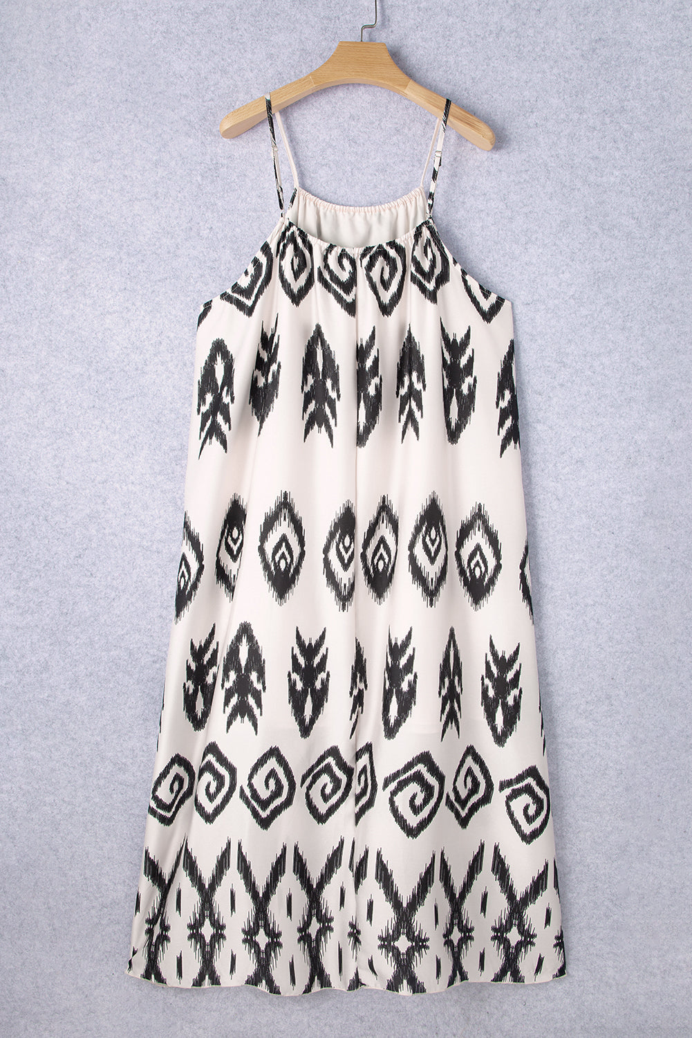 Large black dress with large western prints