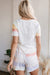 Ensemble t-shirt et short à rayures arc-en-ciel blanc *-A WOMAN WE LOVE