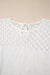 White knitted white sleeve sweater *