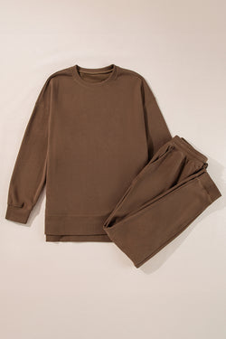 Ensemble pull-over haut bas et pantalon slim *