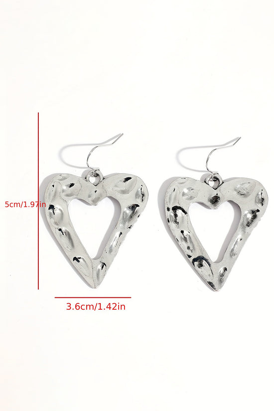 Pendientes blancos en forma de Valentine Hollow