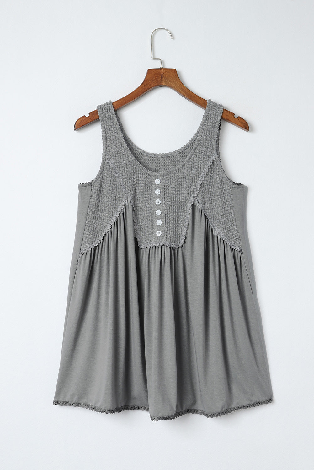 Panel de punto térmico gris babydoll camina de tanques