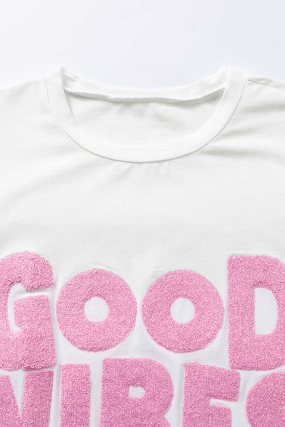 Good vibrations CHENILLE brodées T-shirt Crewneck