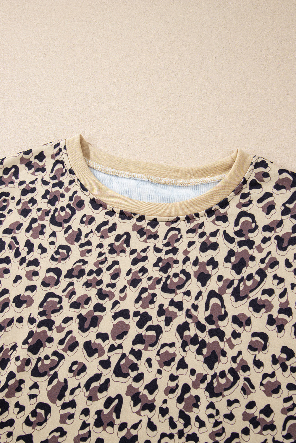 Pergament Leopard Print Crew Neck Sweatshirt