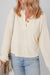 Sweet Henley with buttons and lantern sleeves apricot wired