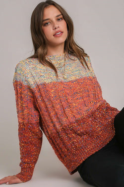 Tricotted sweater wool wool colorful multicolored confetti