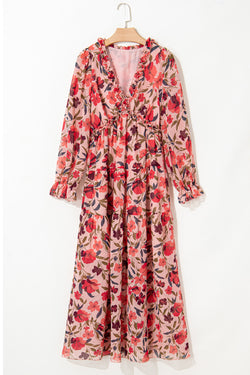 Wild Lotus Ruffled Maxi Dress