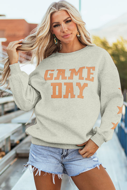 Grapefruit Orange Game Day Grafisches Sweatshirt