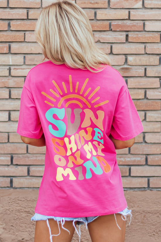 Sunshine Graphics Camiseta en mi mente Rosa animada