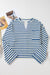 High -t -ted collar with blue stripes with pocket chest and buttoned back pocket