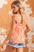 Flying Orange Tank Tofr y Floral Print estampado