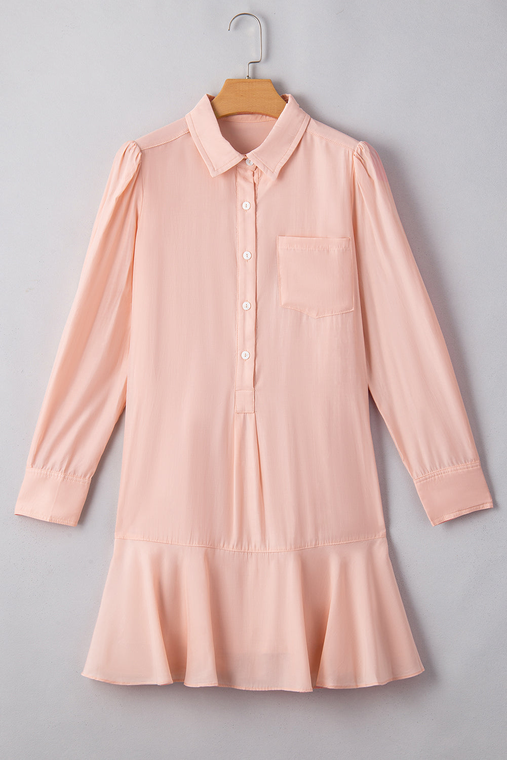 United Rotattu buttoned collar dress *