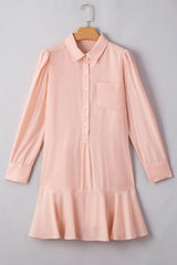 United Rotattu buttoned collar dress *