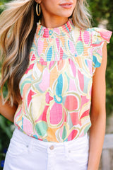 Blouse jaune à imprimé-A WOMAN WE LOVE