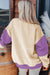 Patchwork drooping shoulder sweatshirt *