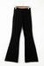 Flared pants in ribbed velvet *