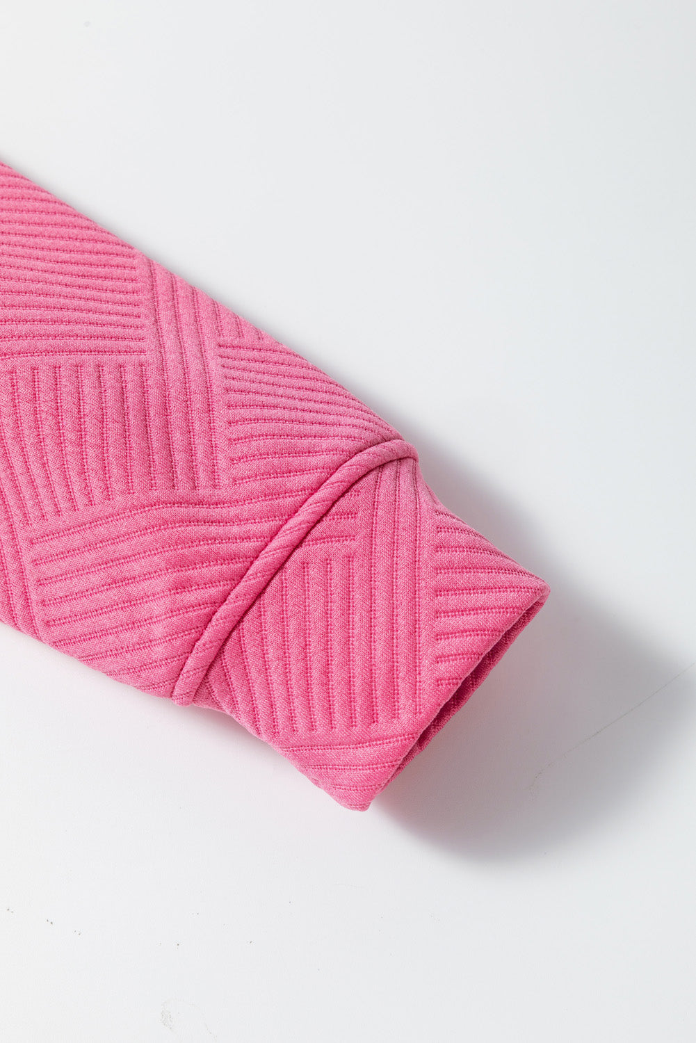 Tenue ample 2 pièces texturée ultra ample rose fraise