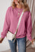 Meadow Mauve Fleece Lined Drop Shoulder Terry Sweatshirt