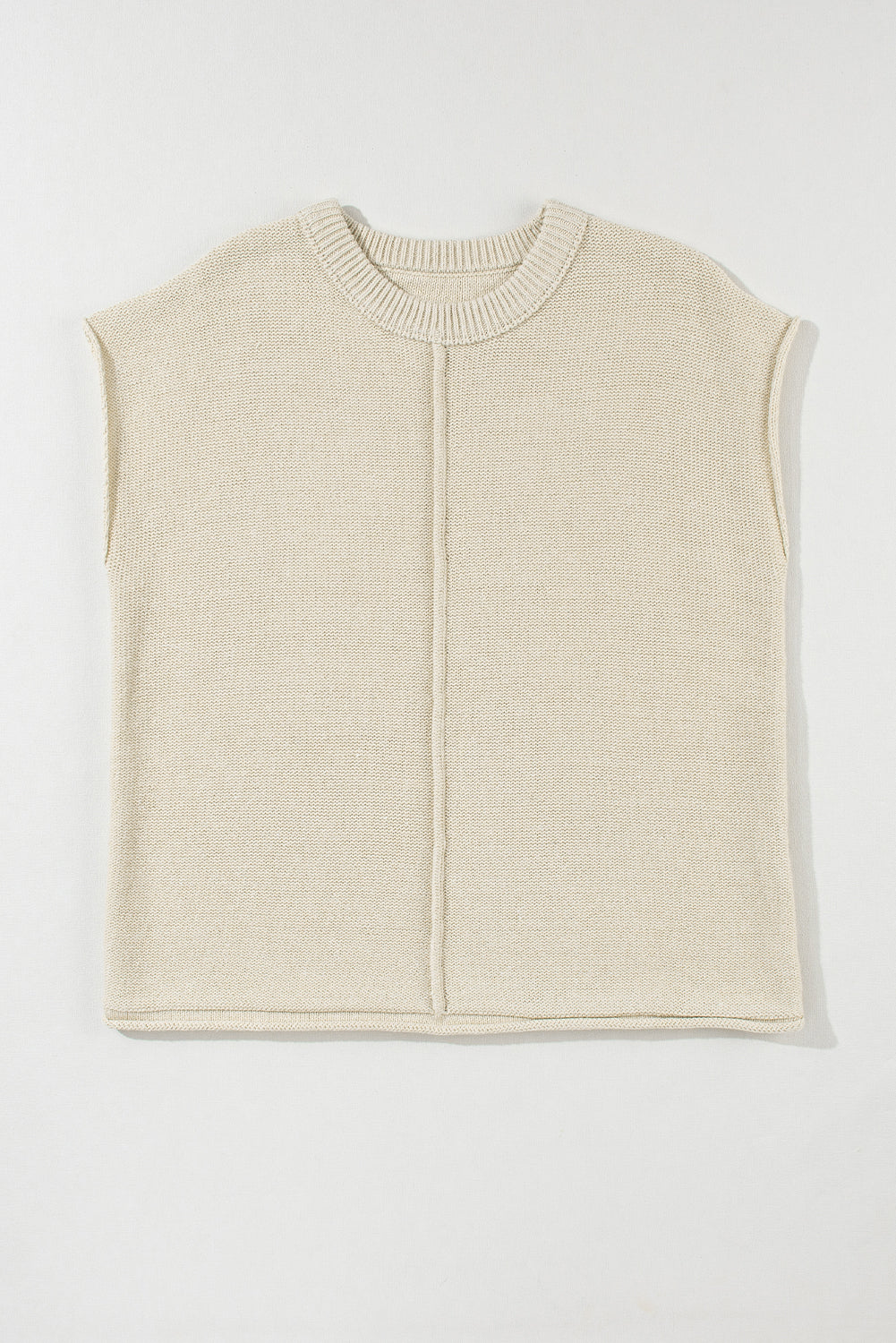 Pull tricoté à manches courtes *