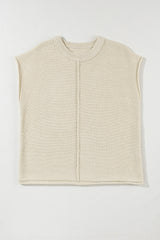 Pull tricoté à manches courtes *