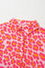 Large shirt buttoned pink leopard print