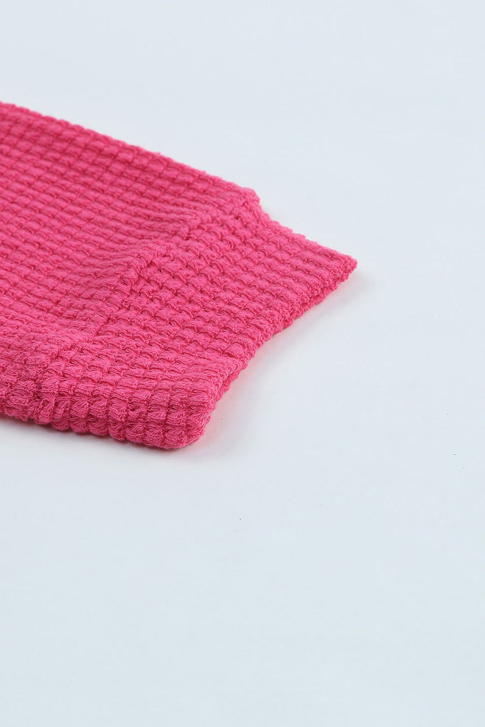 Pink Waffel Strickknopf auf Freizeithemd