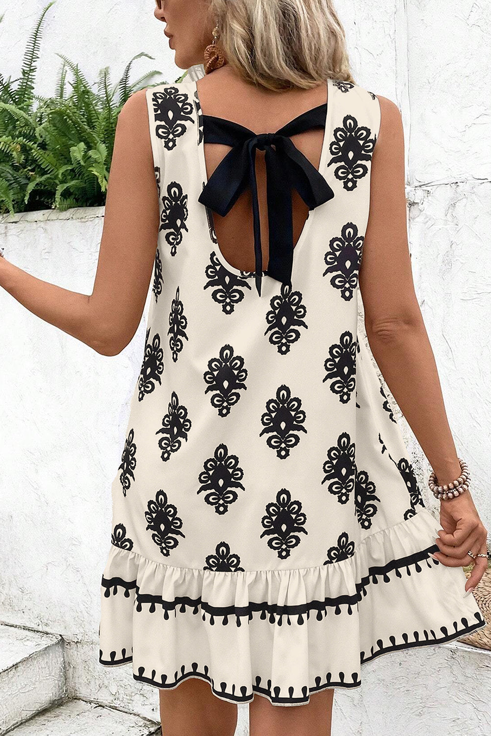 MINI-ROBE with geometric print *