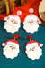 Pendientes rojos brillantes con perlas brillantes, decoración de Santa Claus, lindo