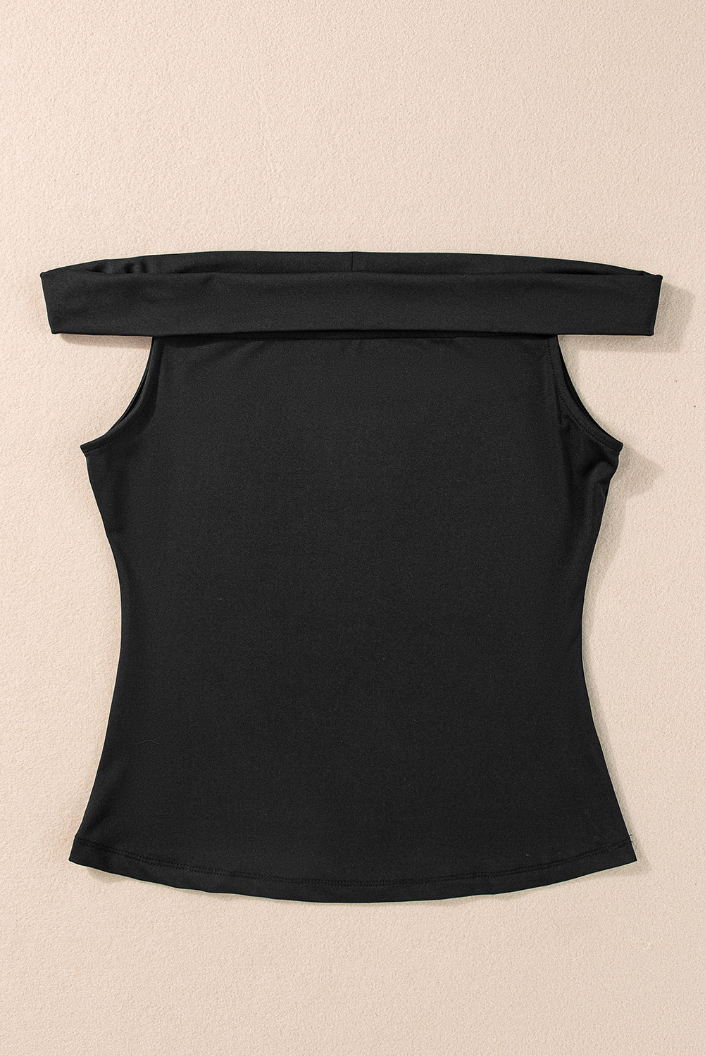 Black slim high with folded shoulders