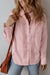 Camisa de aleta de color rosa claro