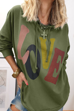 Oversize hooded sweatshirt