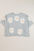 Marguerite Fleur Fleur Camiseta gris impresa