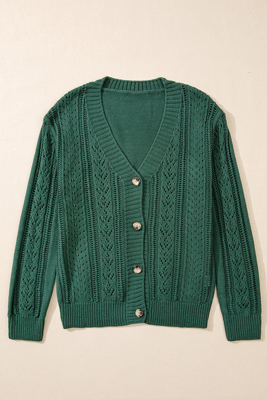 Cardigan pull en tricot ouvert à épaules tombantes Canton *