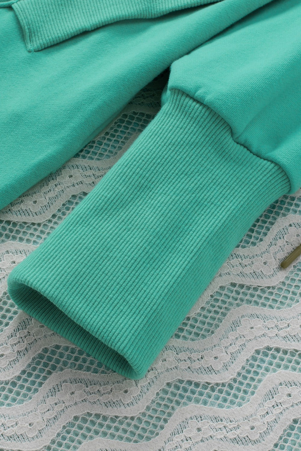 Sweat à capuche Henley Henley à poche à poche à pochette turquoise