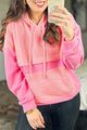 Pink textured hoodie *