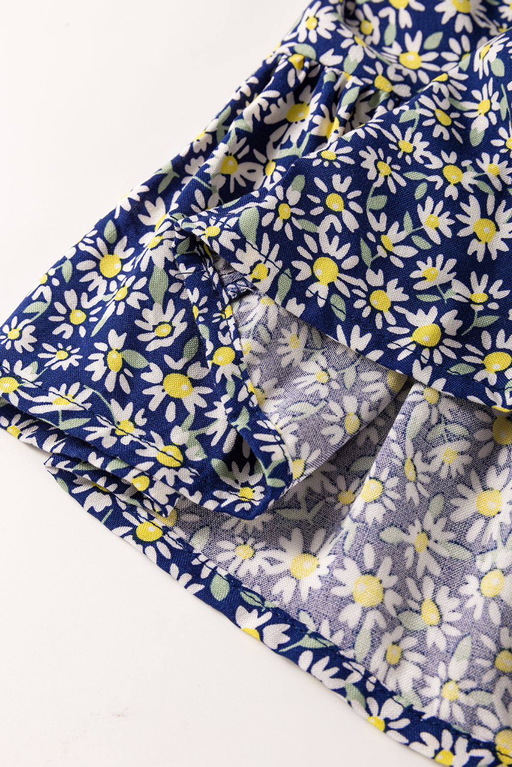 Chemisier bleu bohème imprimé floral *-A WOMAN WE LOVE