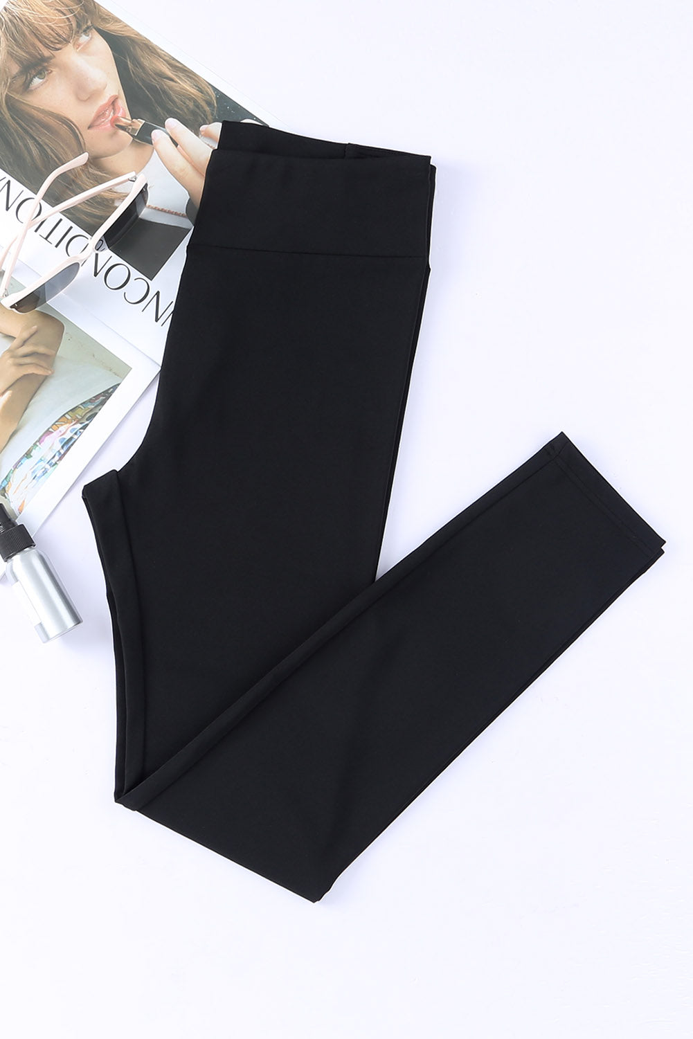 Black Criss Cross Tamim Control LEGGings de taille haute