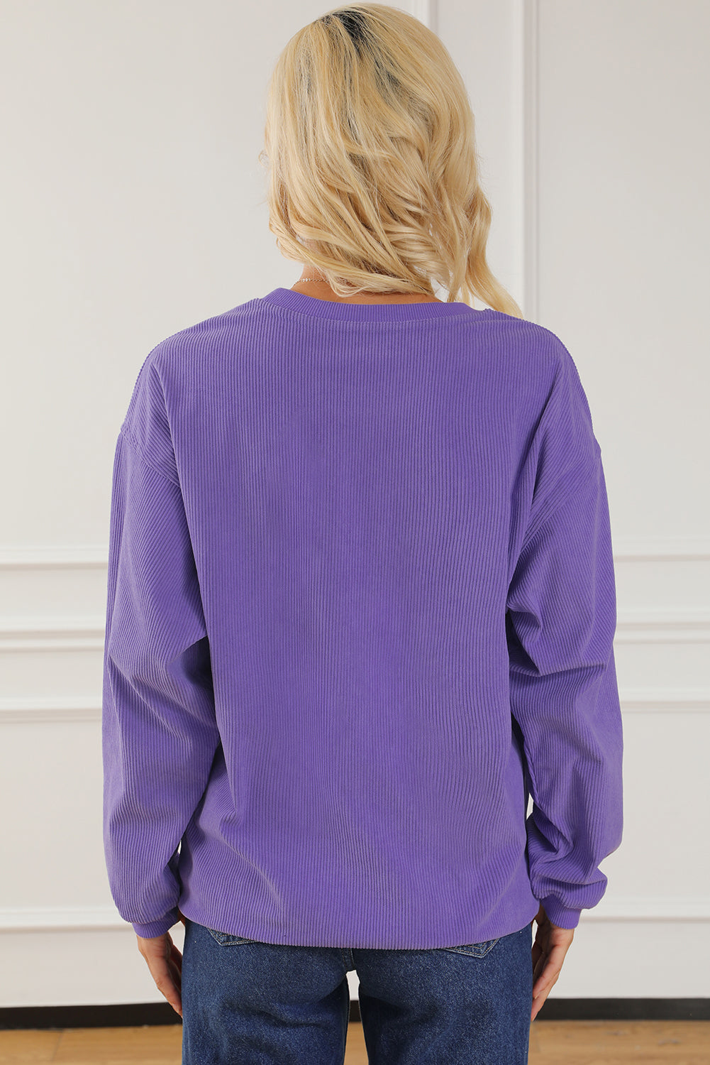 Purple Mama Reste Equipaggio Pullover Neck Pullover