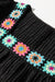 Negro alto con grandes flores de crochet *