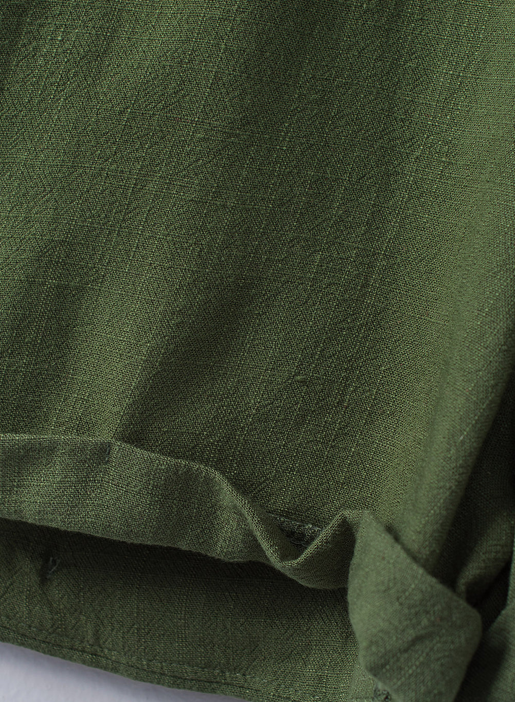 Bottone verde a V Neck Ganper con cintura