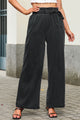 Tenncel black jeans high waist with pockets and wide leg