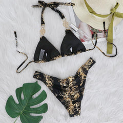 Maillot de Bain Bijoux Noir