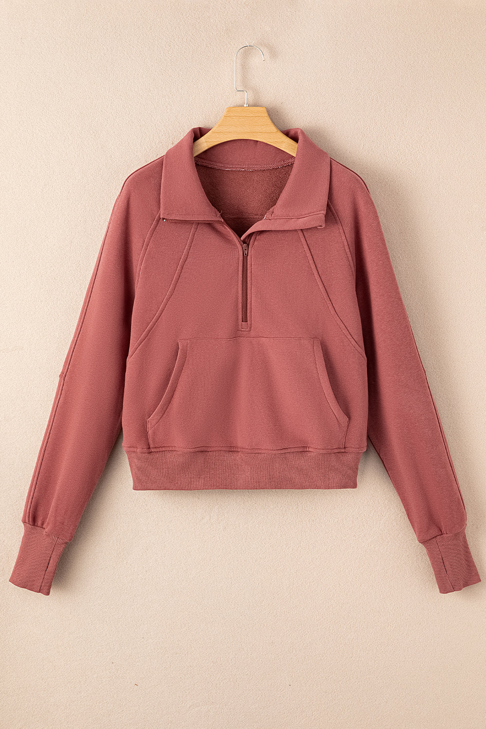 Sudadera marrón manga *