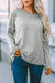 Grey oversized top with pockets and dropped sleeves