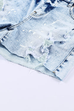 Jeans Whiteen Efecto tibio del cielo azul Efecto