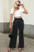 Tenncel black jeans high waist with pockets and wide leg